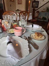 Table set for breakfast