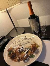 The welcome treat package was lovely