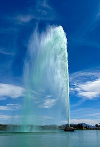 The fountain “erupts” every 15 minutes