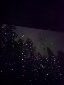 Light show out the back window