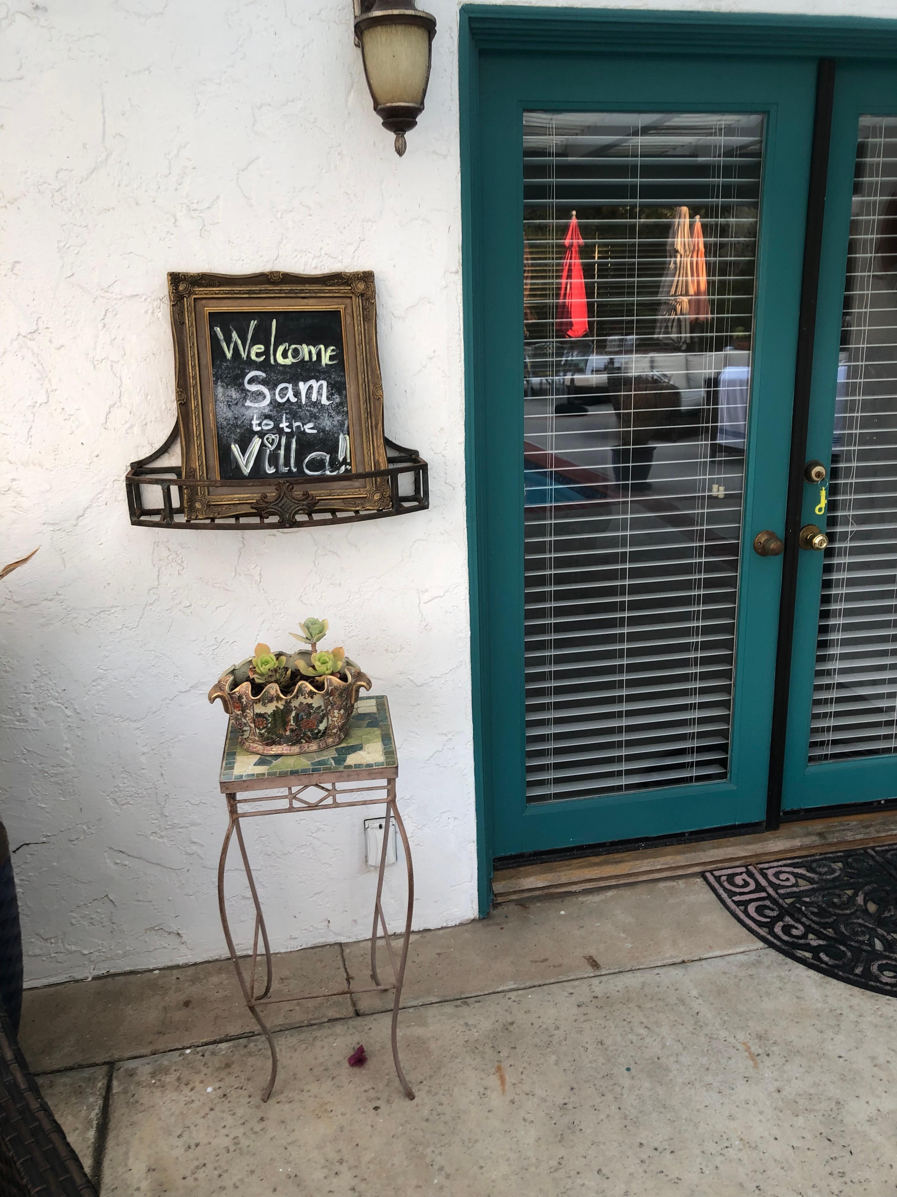 Welcome sign