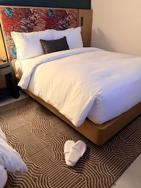 Slippers are a nice touch for concrete floors!