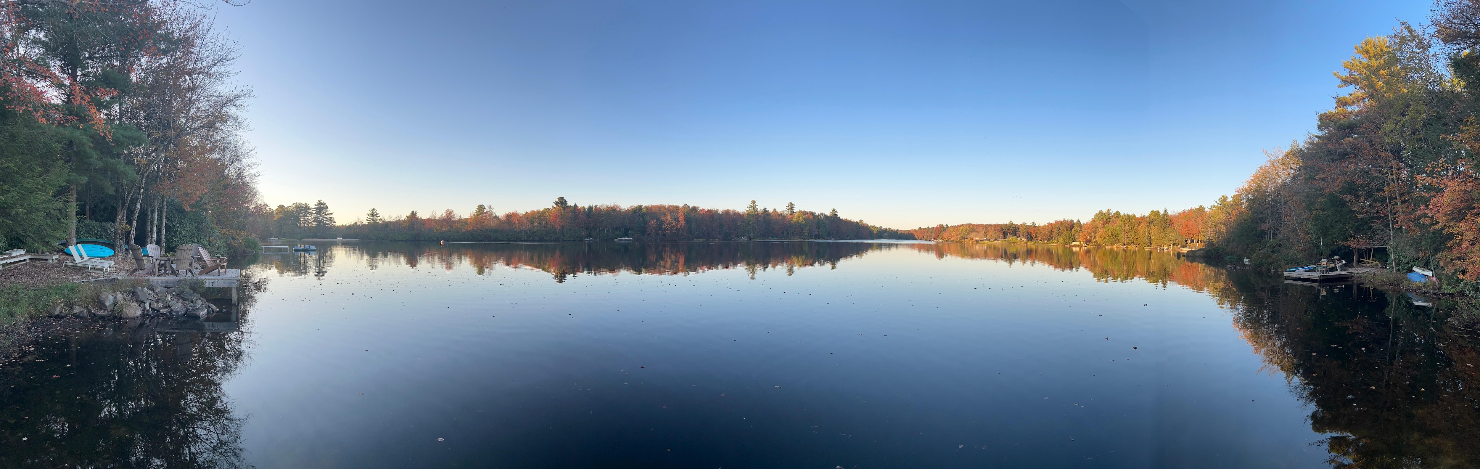 Panoramic photo from the dock.