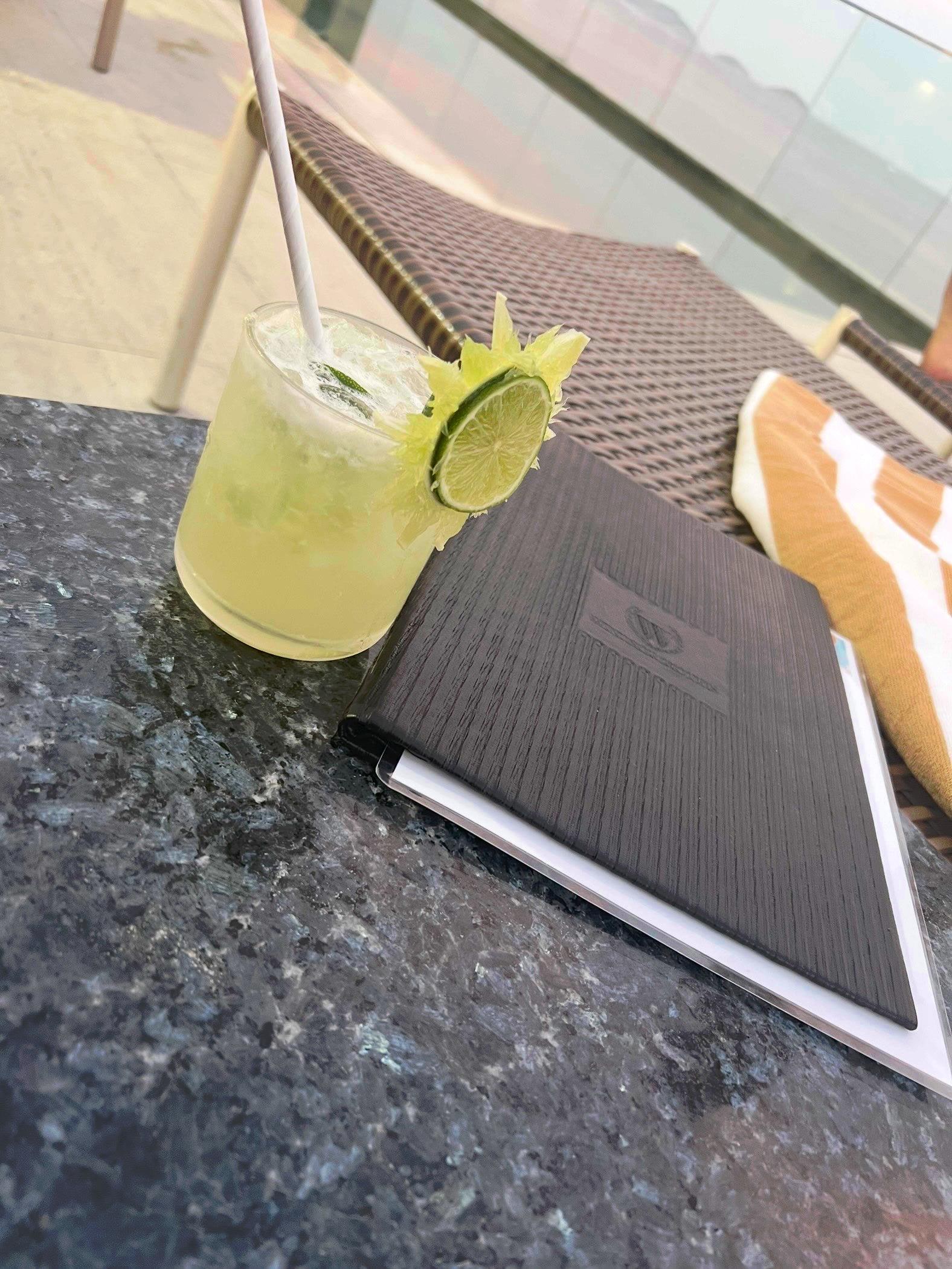 Caipirinha- drink at the rooftop pool