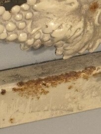 Rust on mirror in main room