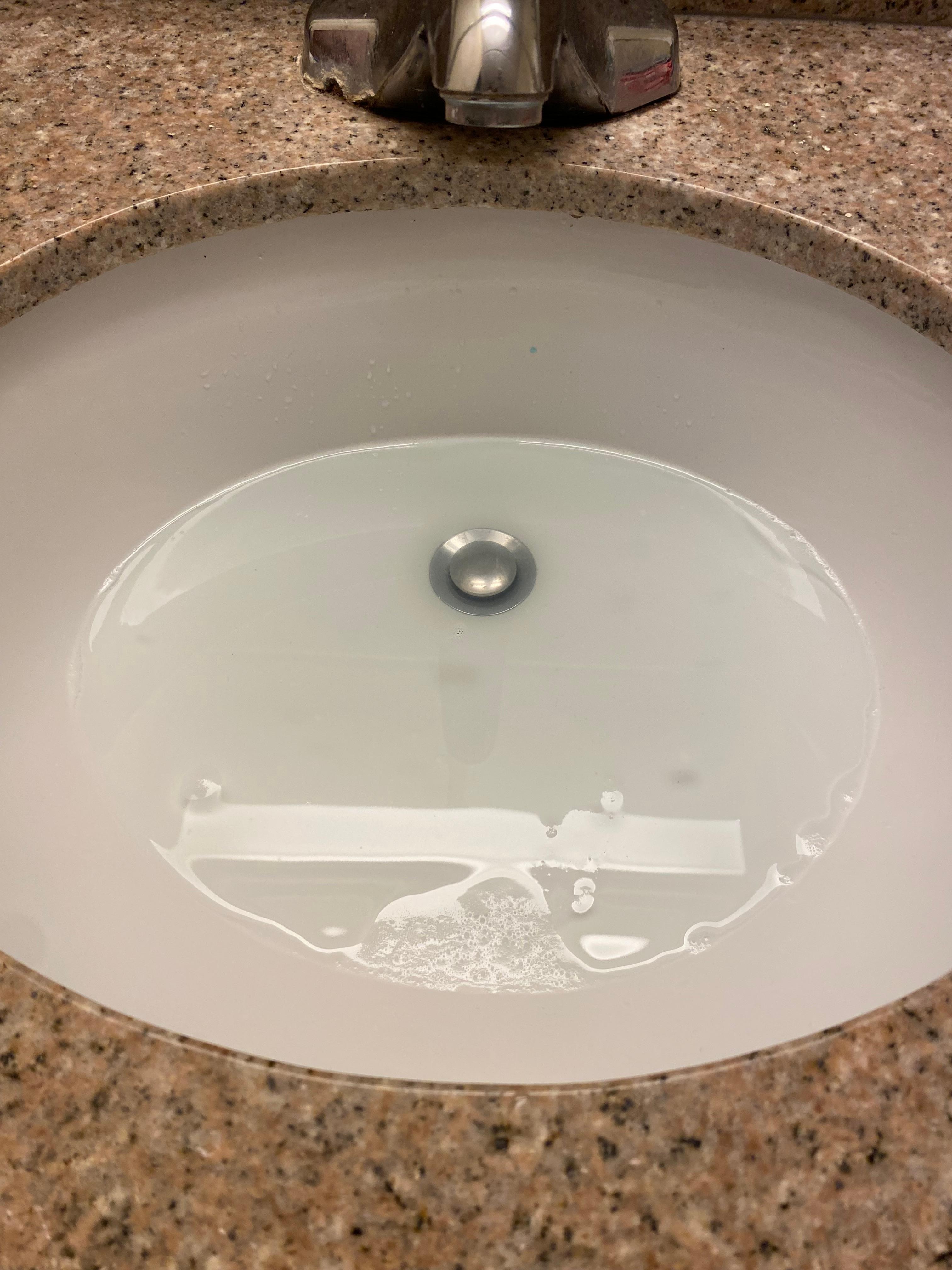Standing water in sink that never went down