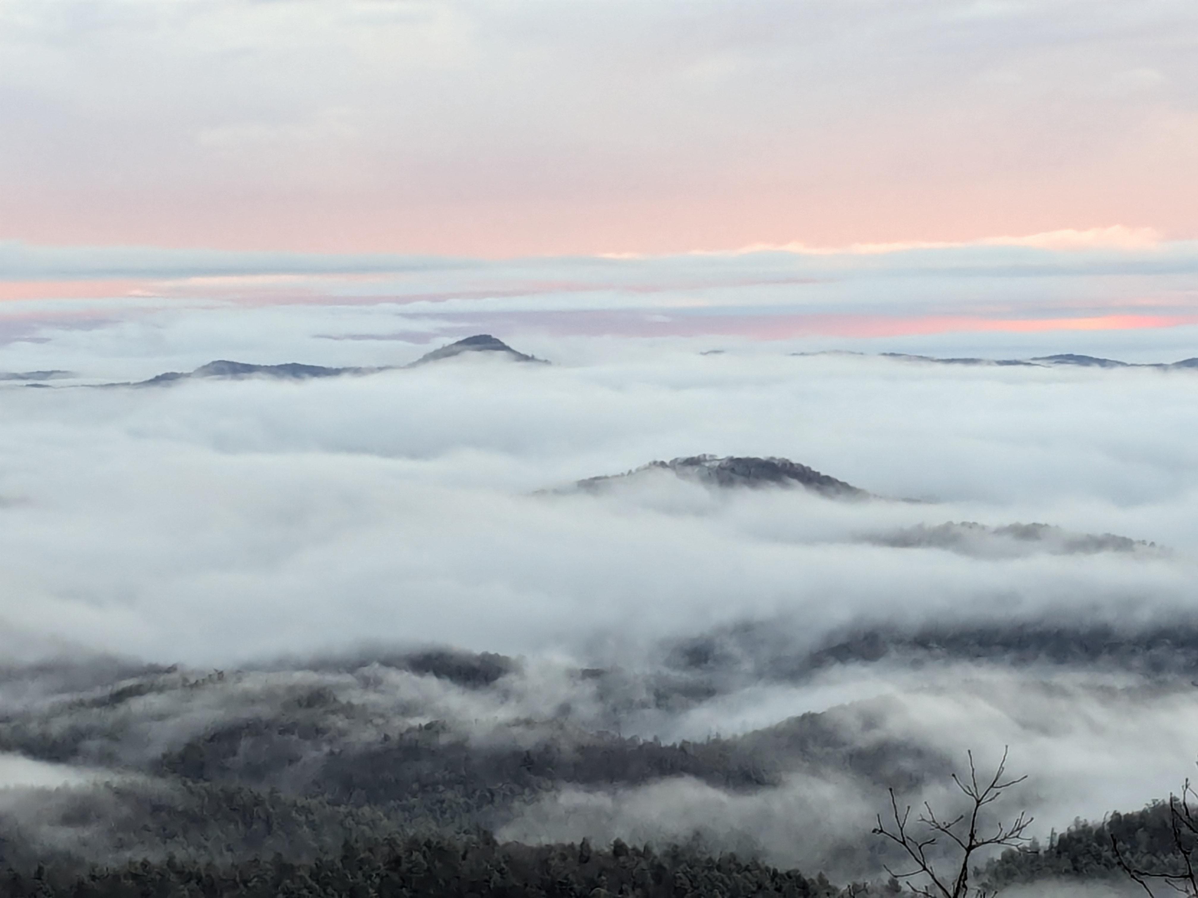 As the storm cleared.