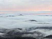 As the storm cleared.