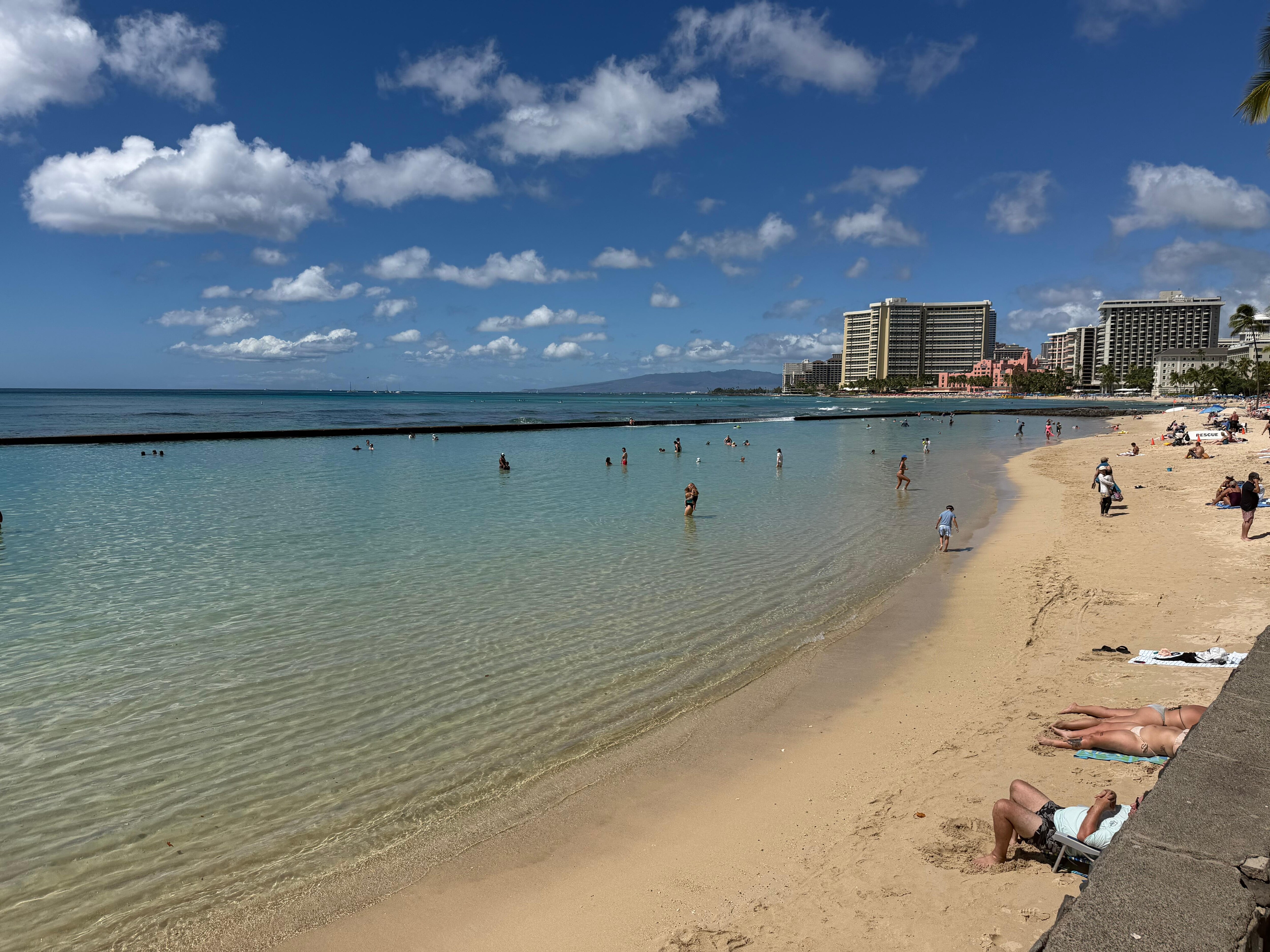 Beach directly across the street