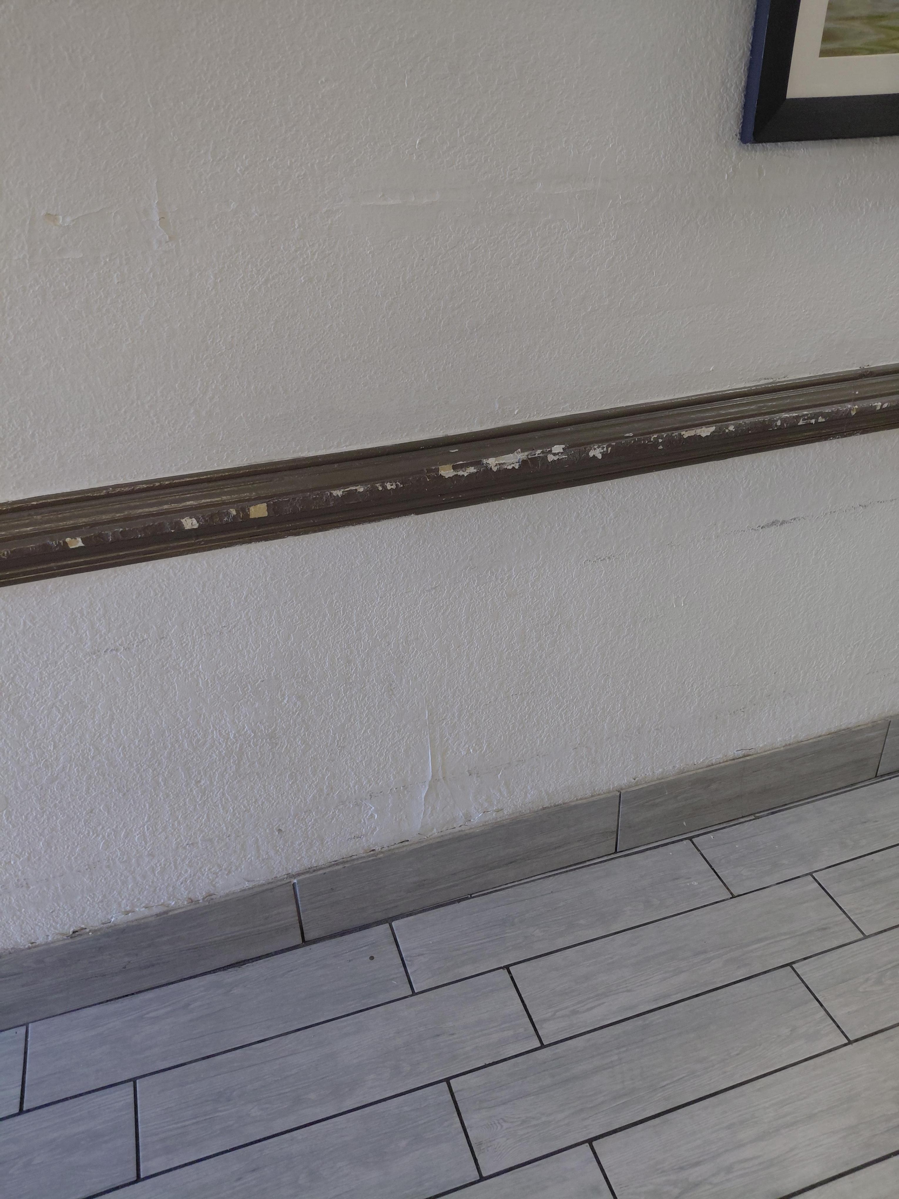 Baseboards in need of repair