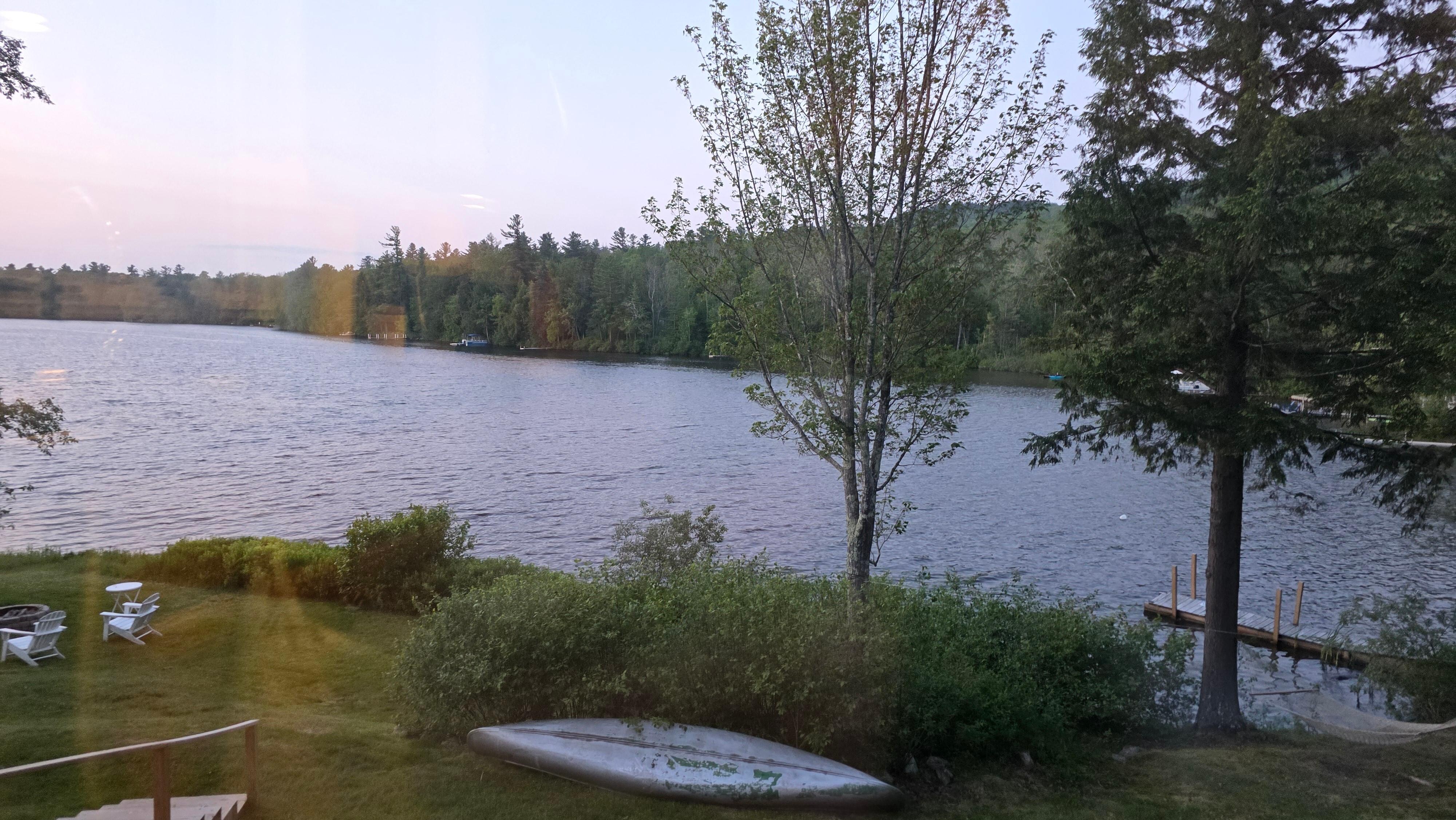 View from kitchen windows. I loved it with a cup of coffee! 