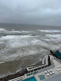 View from our room’s balcony