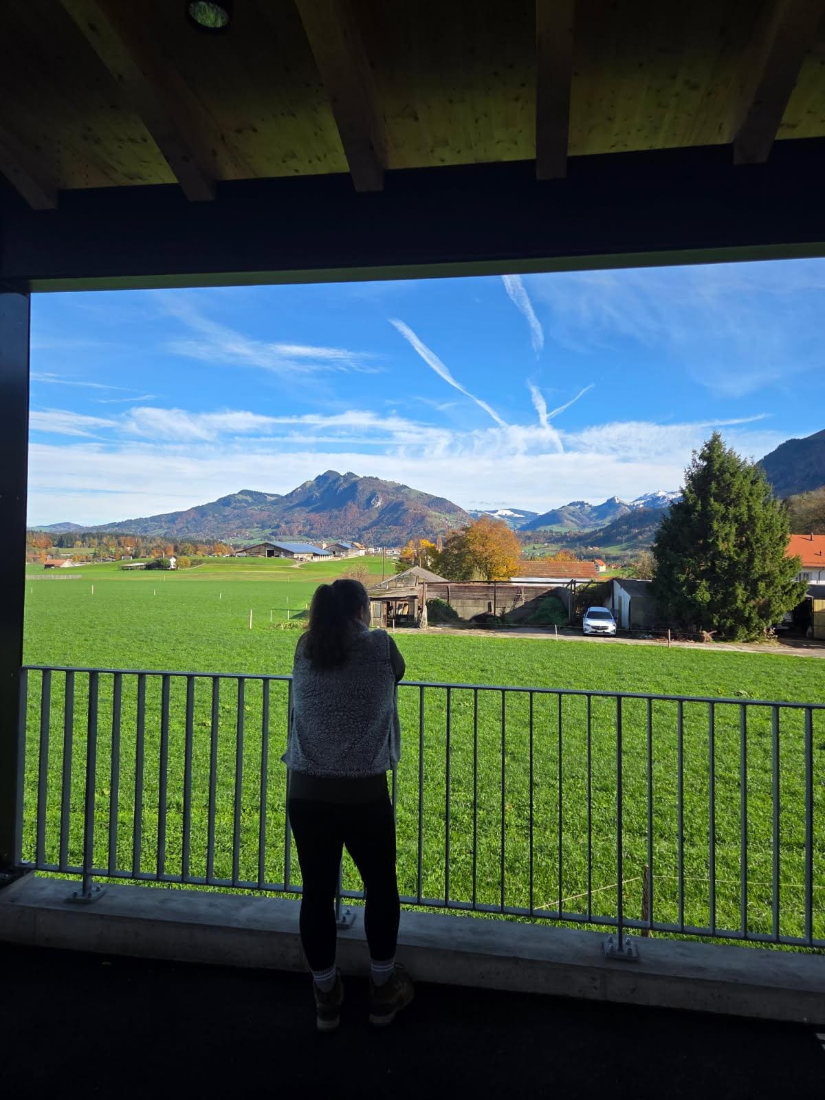 Outside Gruyere station 