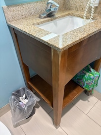 Old vanity, new top.