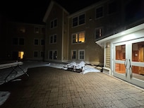 Unit is to the left of the doors. Easy access to mountain.