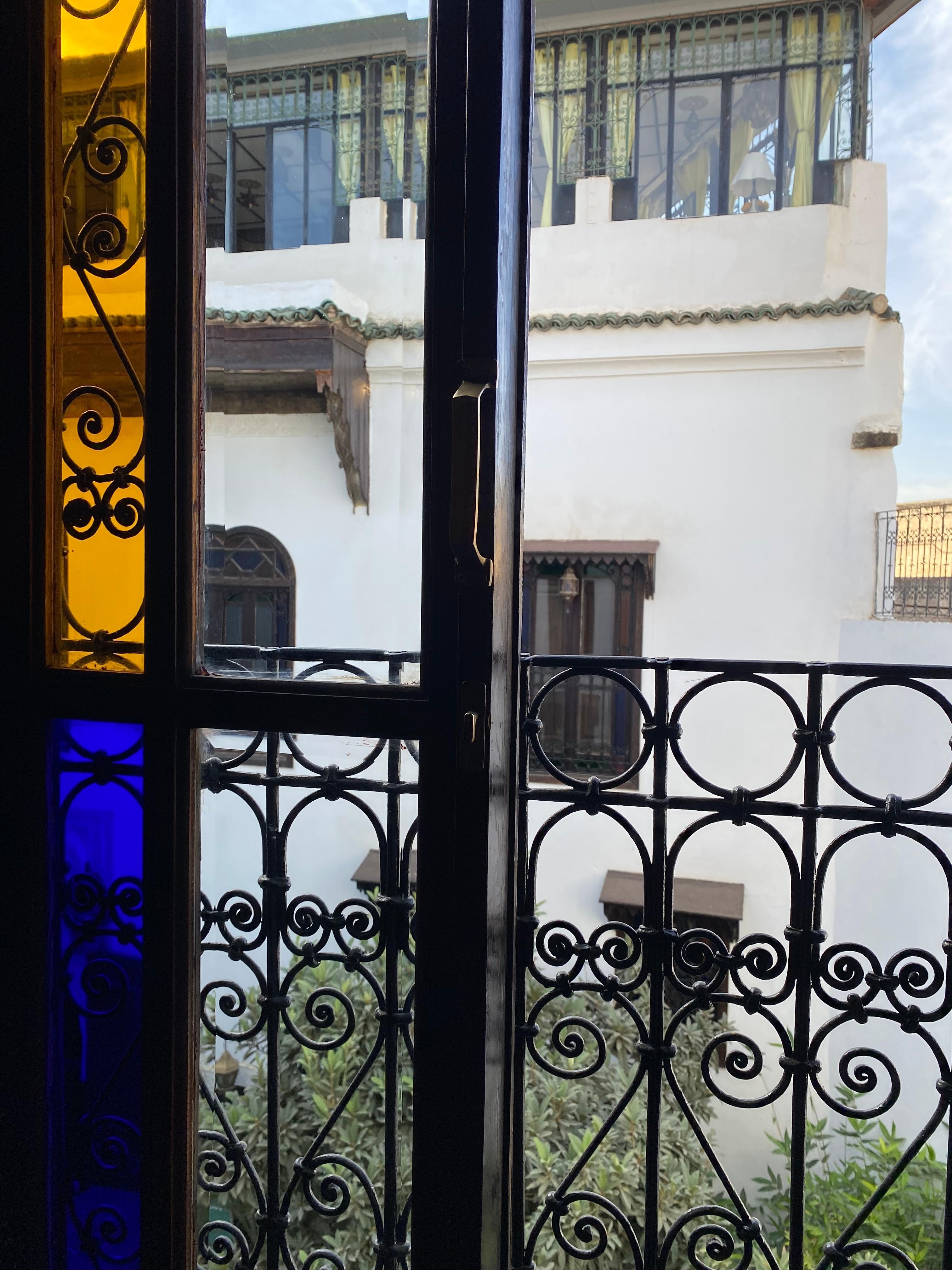 Utsikt fra rommet inn i Riad