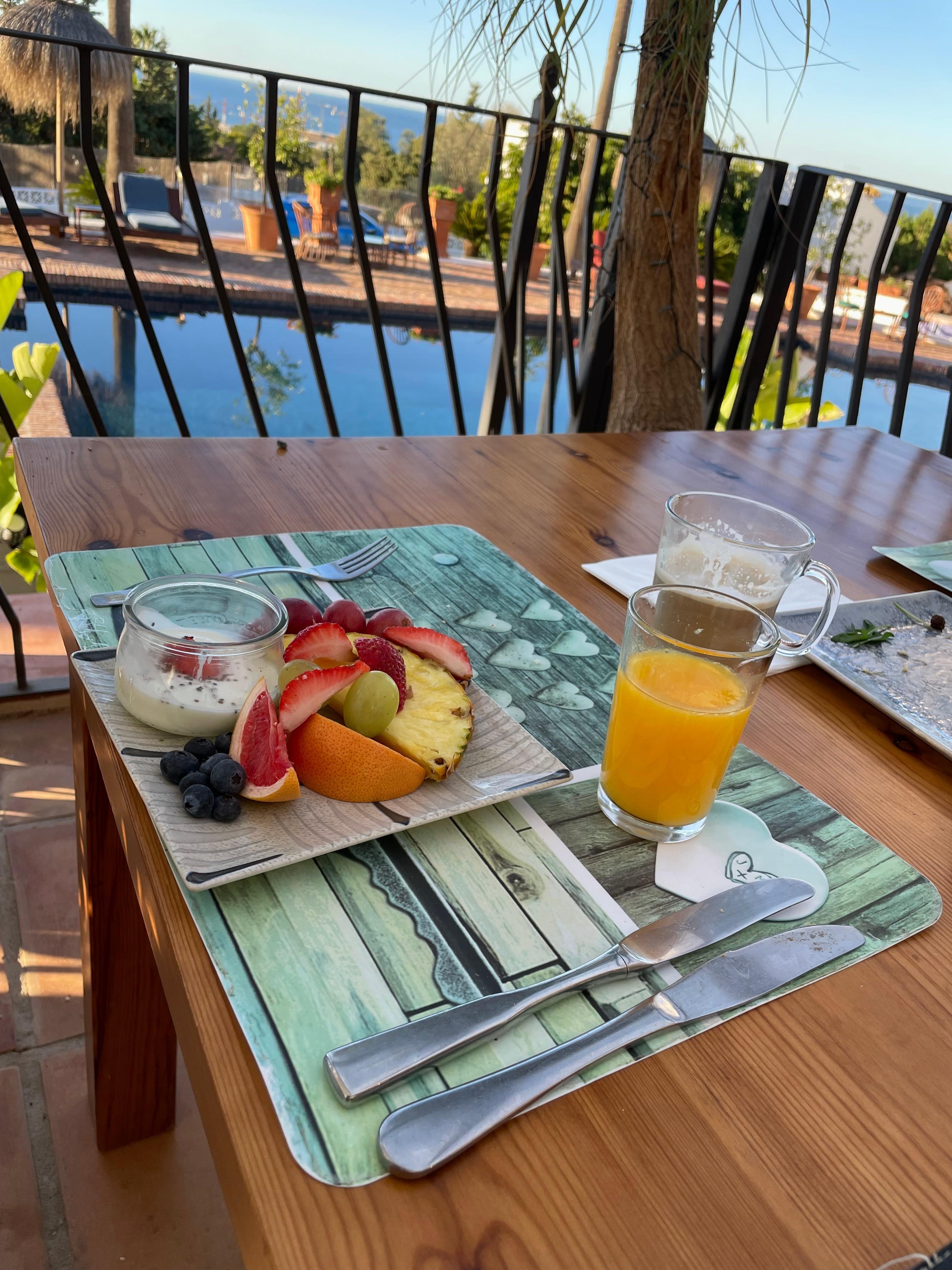 Frühstück Terrasse