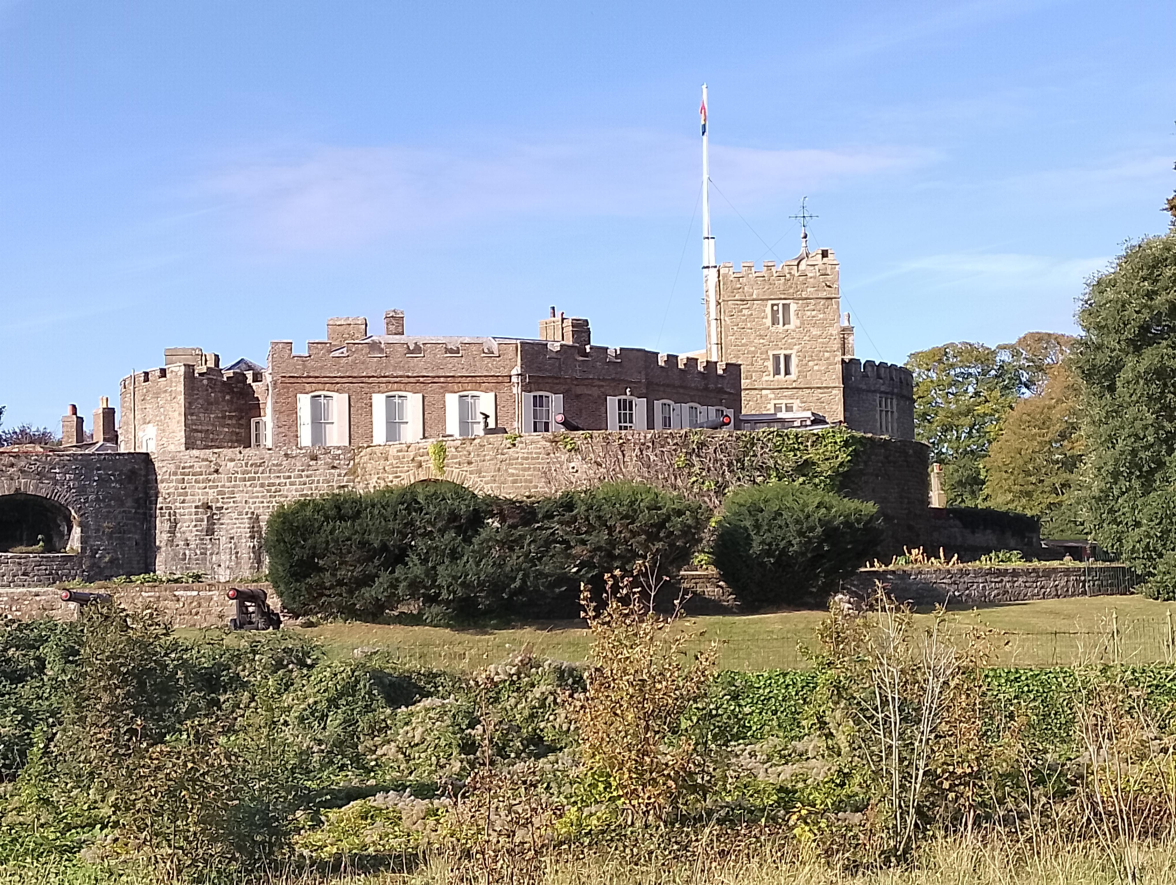 Walmer Castle, just along the coast.