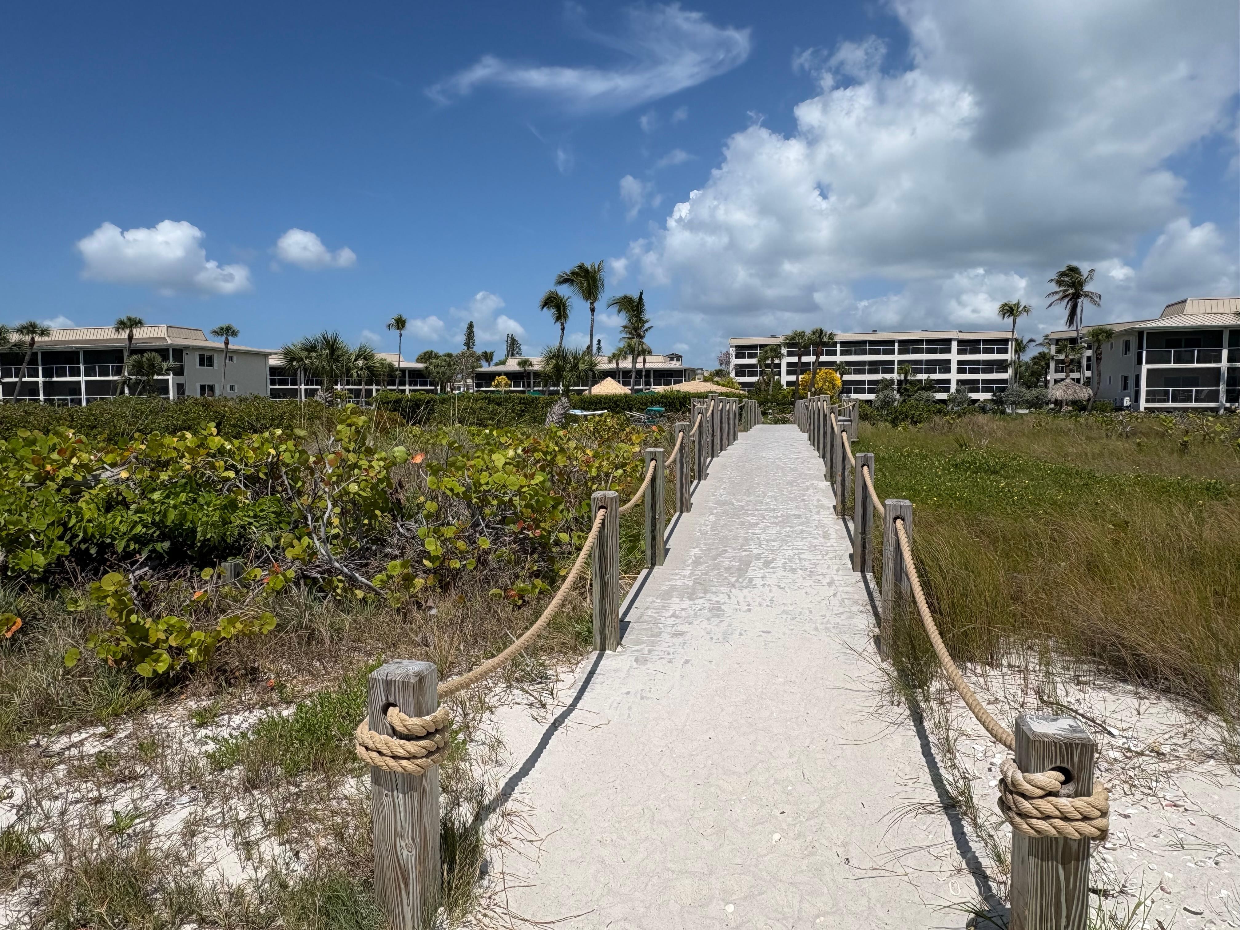 boardwalk beach to hotel