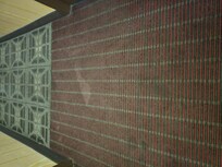 Stains in hallway, also no AC in hallways