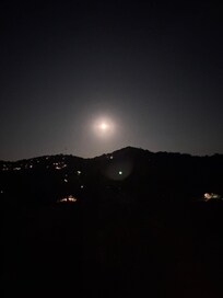 Full moon view from lower deck