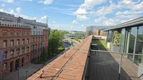 Blick vom Balkon