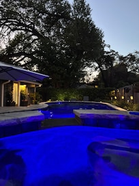 Pool in the evening