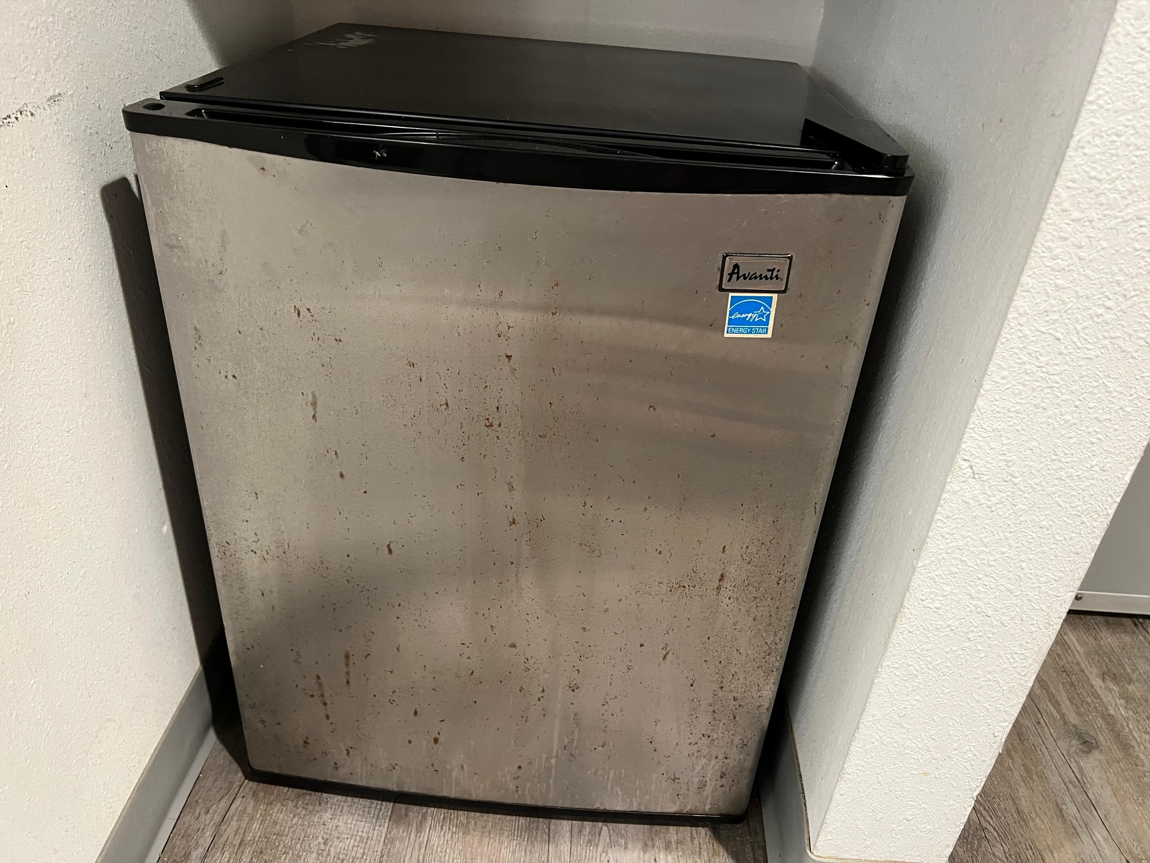 Front of the refrigerator.