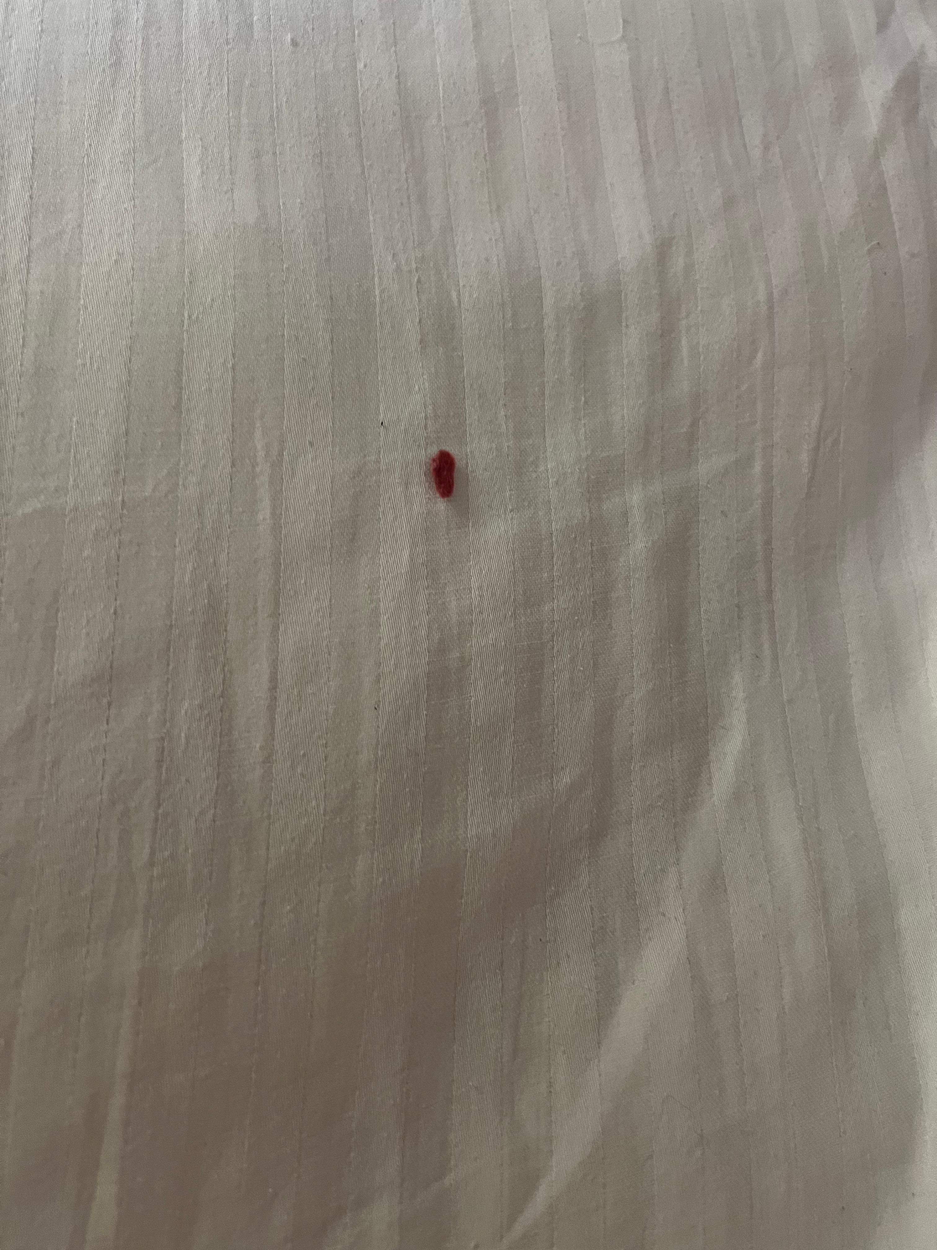 Algo en las sábanas (material de hilo).