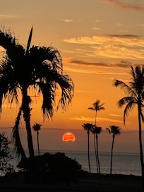 Sunset at the pool
