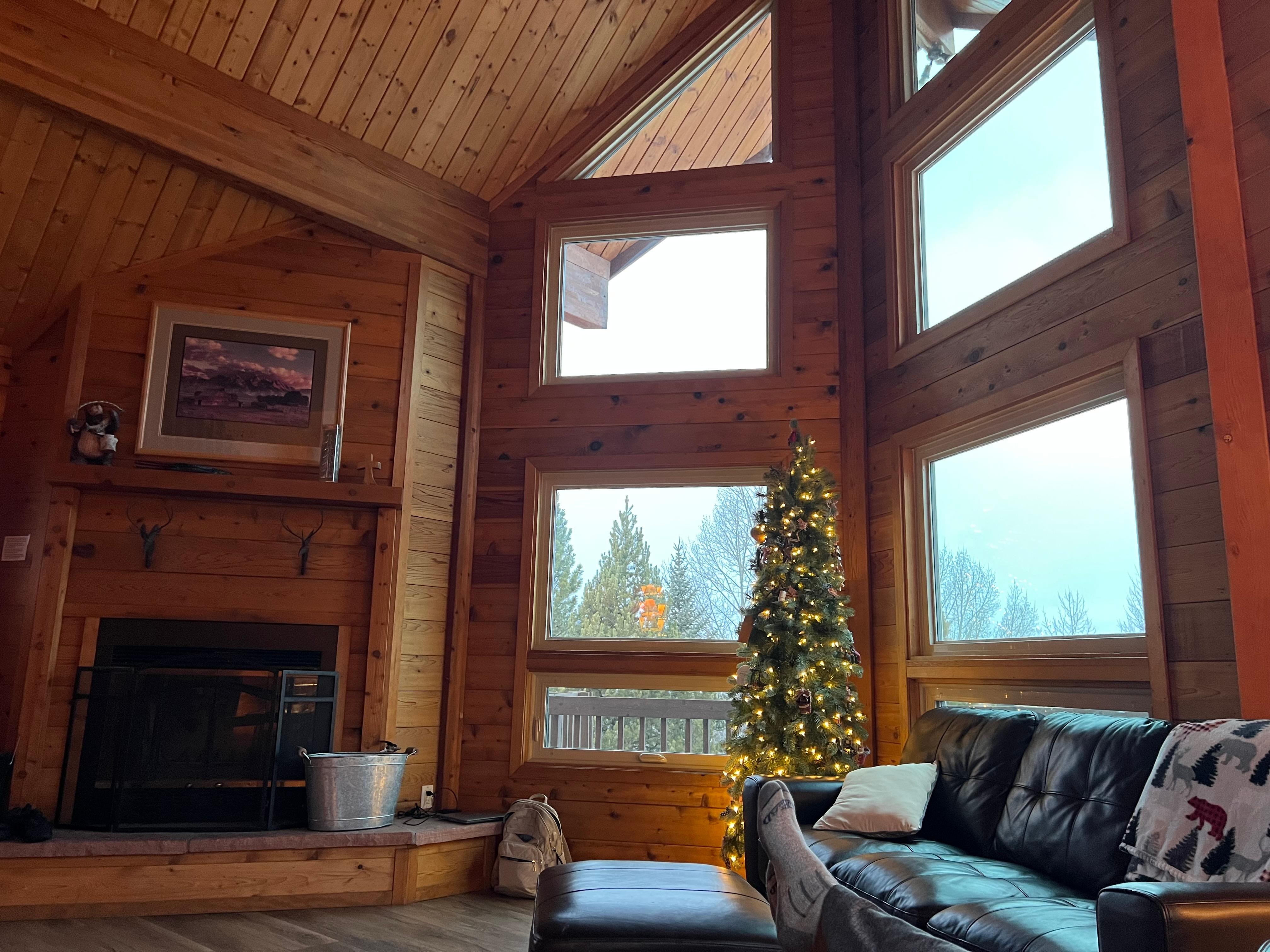 Beautiful view from the living room couch