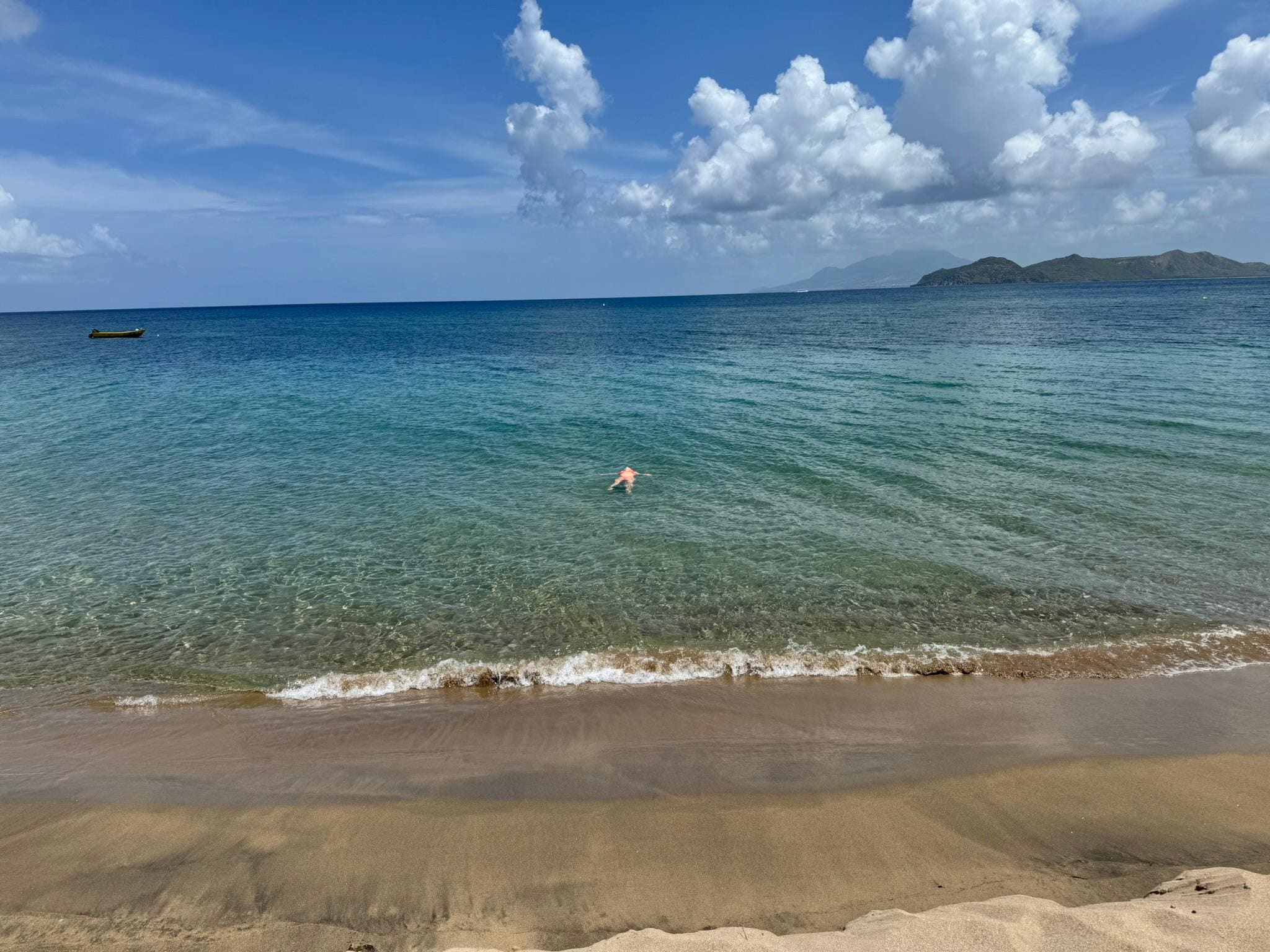 Snorkeling right outside, and we had the beach all to ourselves.