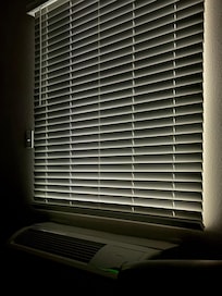 Nighttime photo. Curtains would have been nice.