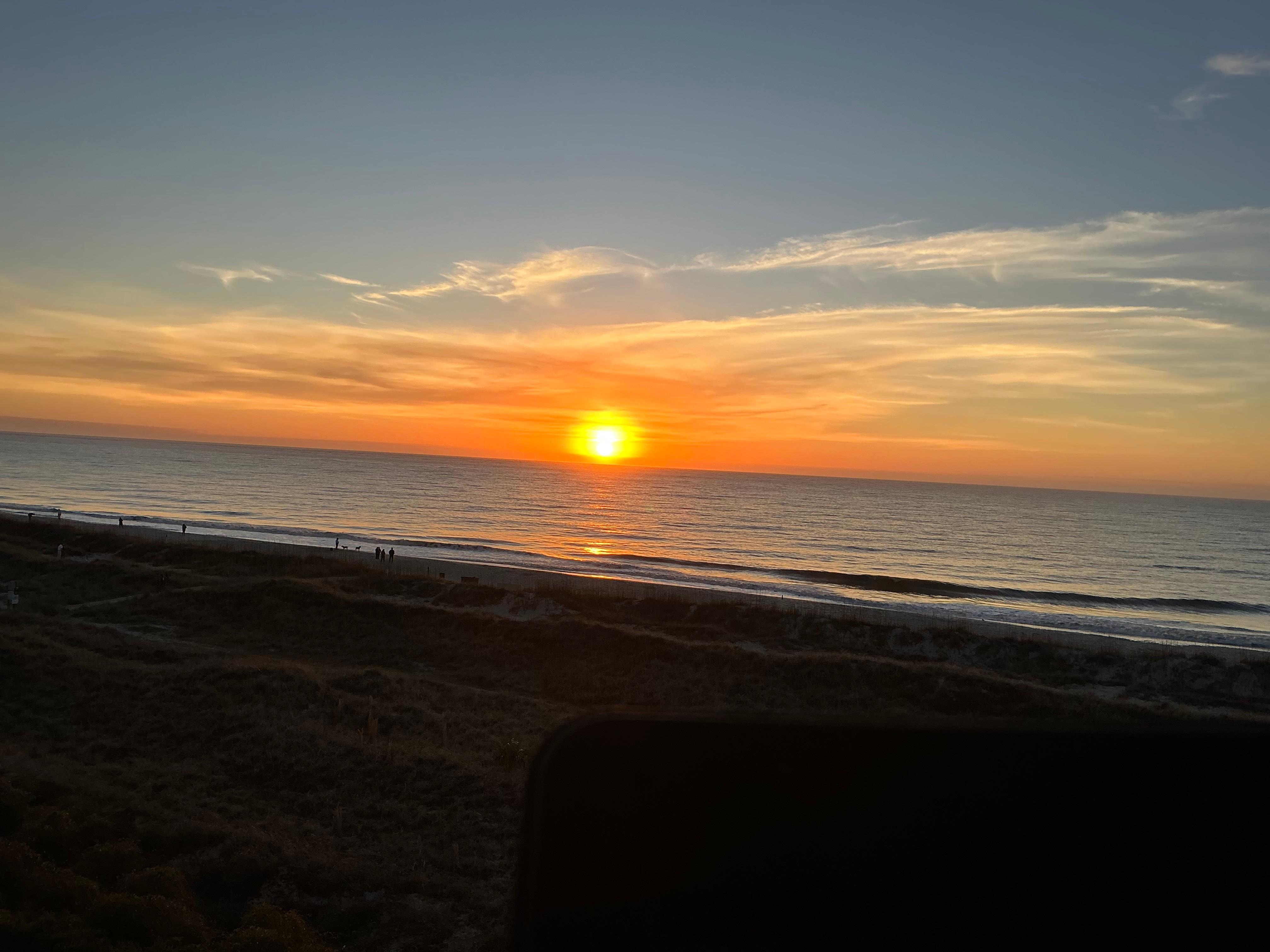 Sunrise from balcony