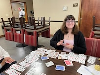 They let us play cards in the breakfast room in the afternoon!