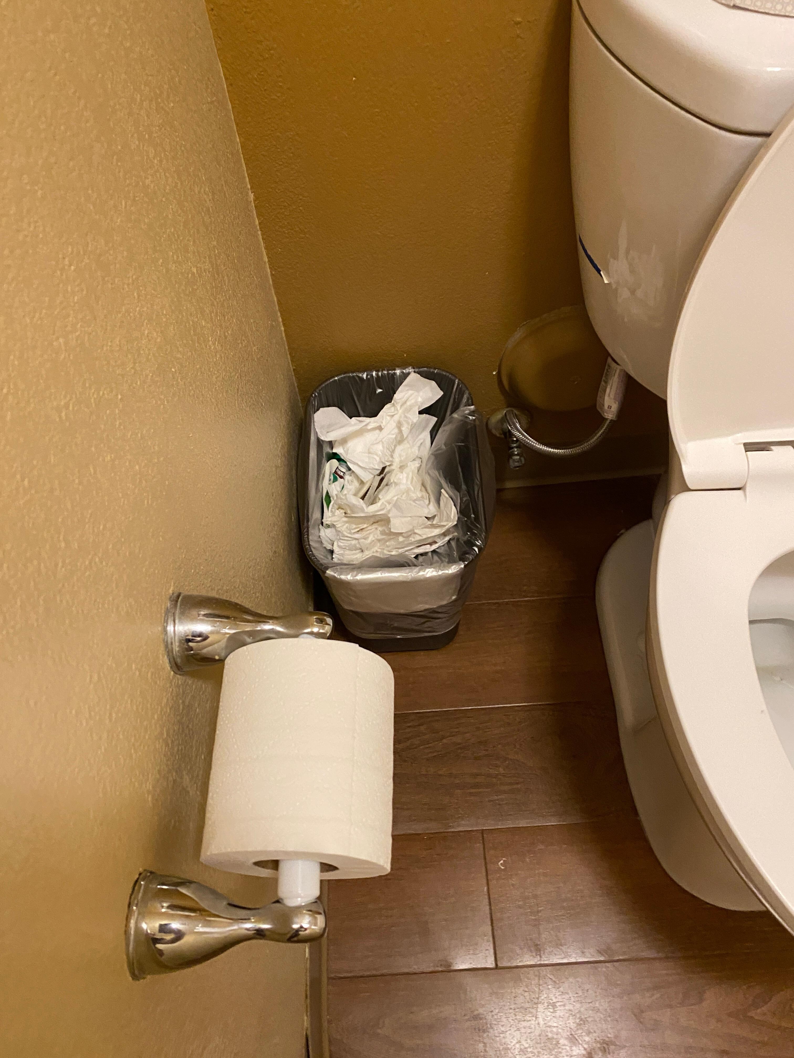 Bathroom garbage can