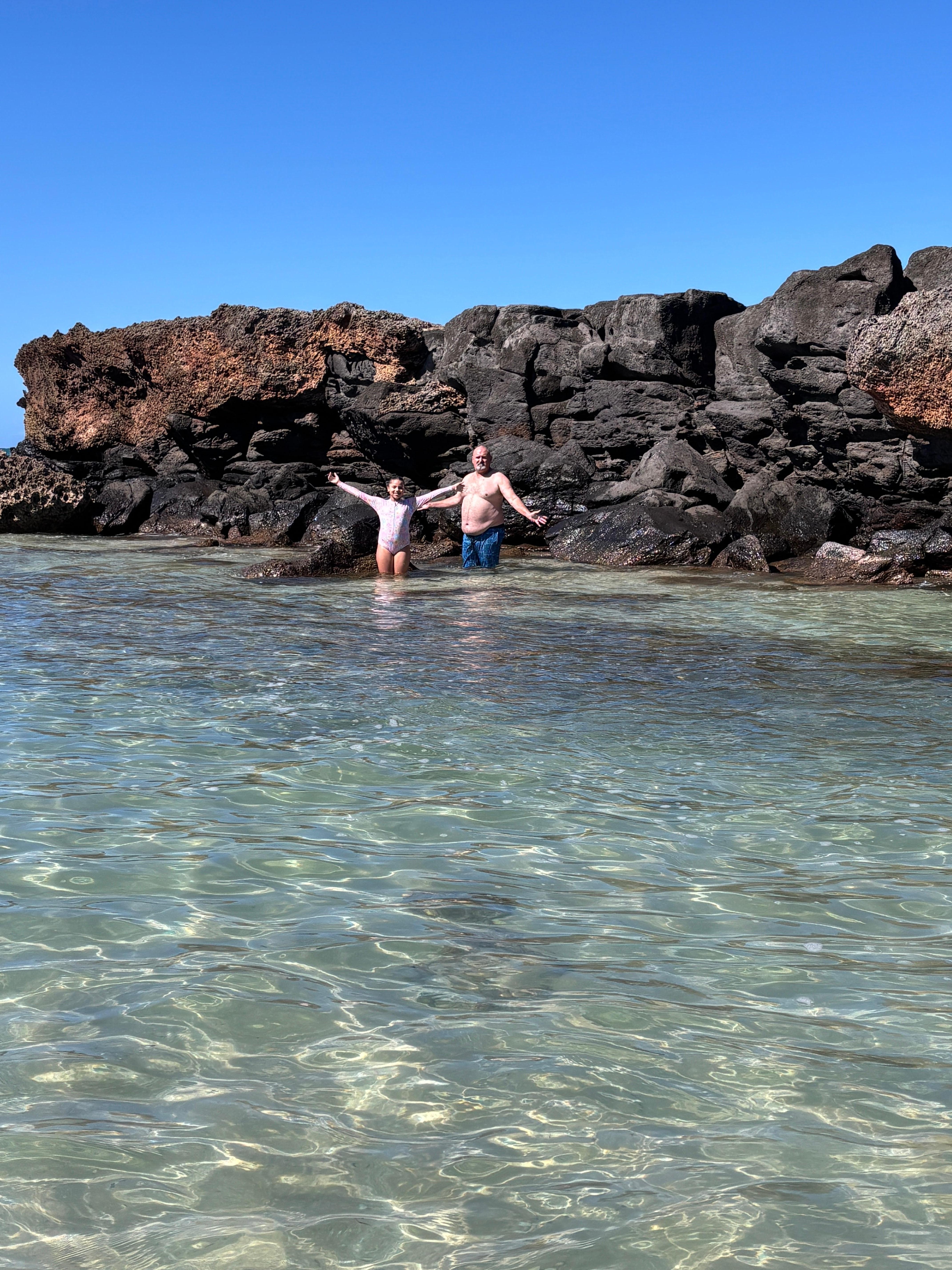 Alligator Rock just across the street from our VRBO