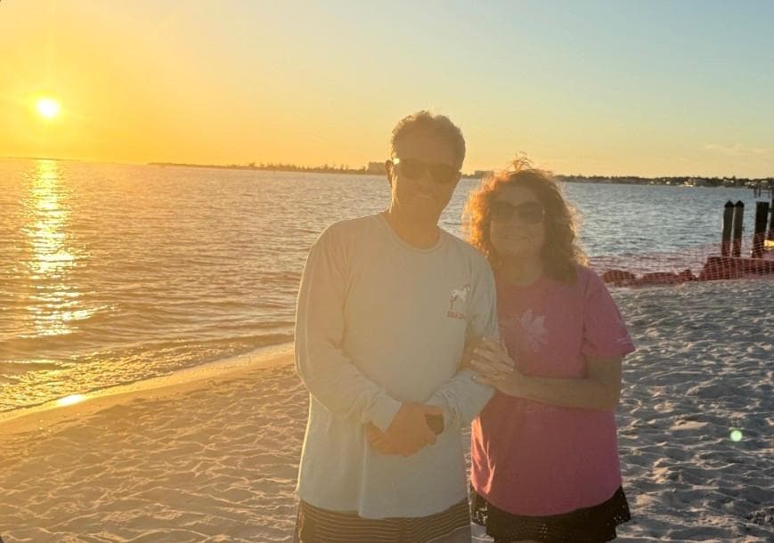 My favorite beach and sunset.