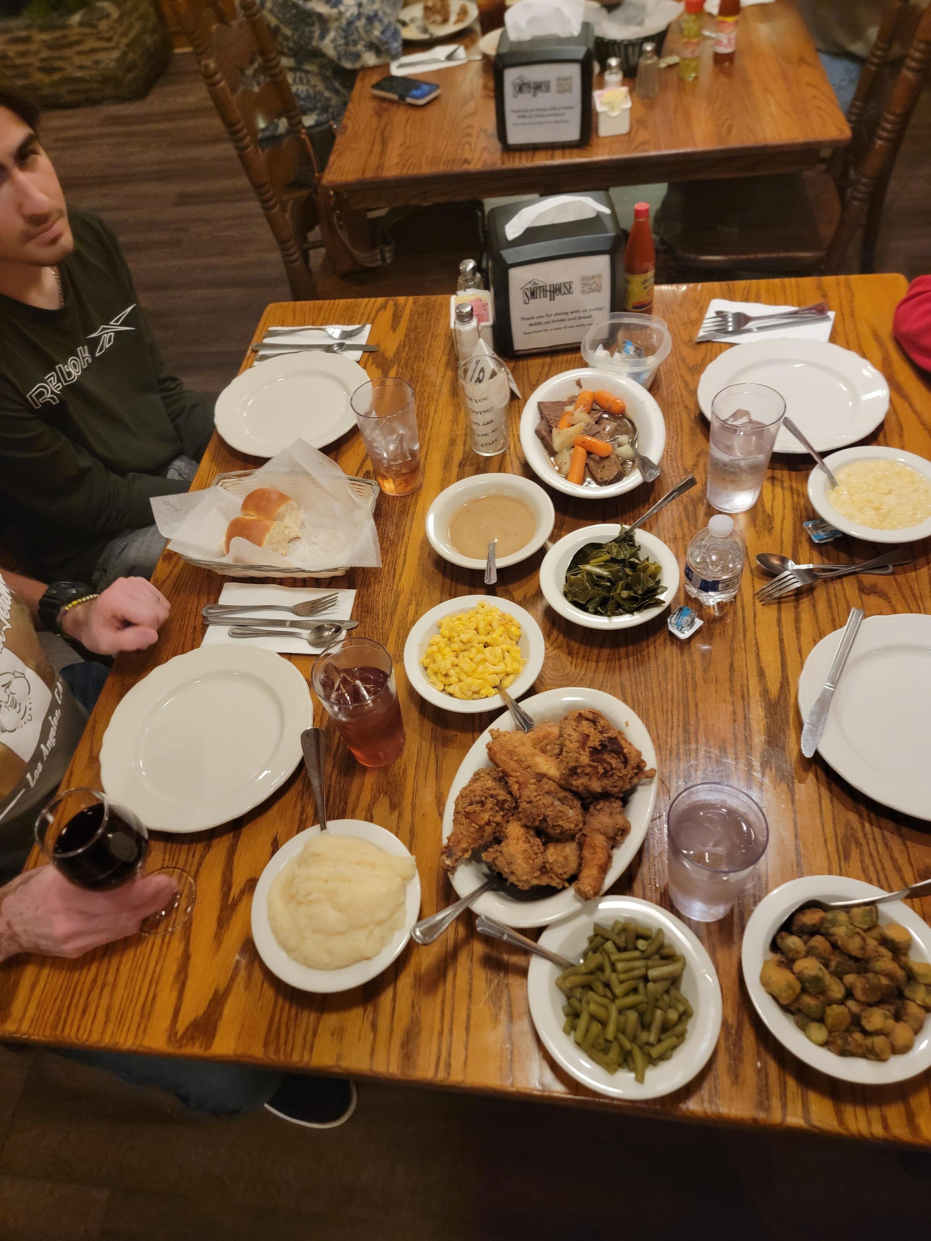 Restaurant down stairs food