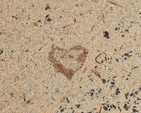 We did a tribute to our mothers who both recently passed from dementia. Right after, we found this heart in the sand. What a wonderful sign to know they were right there with us!