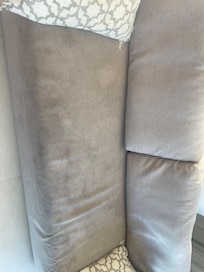 Clearly not La age enough for 2 people as the couch doesn’t pull out, it only spreads apart. The smell was very potent even when they threw a sheet over it to cover the stains, which looked very tacky.