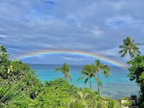 morning rainbow after some morning rain