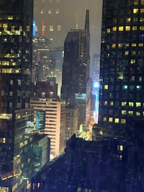 View from room at night
