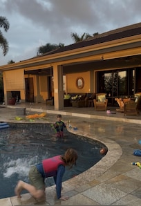 pool looking to house