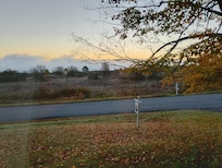 Early morning view from the bedroom.