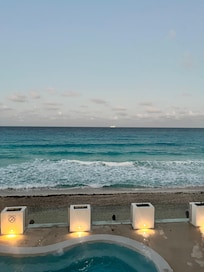 Ocean view from the hot tub