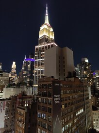 Room with a view from our bedroom in the 18th floor