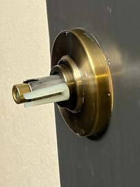 half a handle to the bathroom.