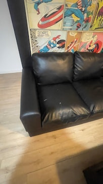 Old and worn out furniture.