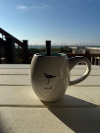 Every morning was spent with coffee with my parents, lots of time spent on the porch